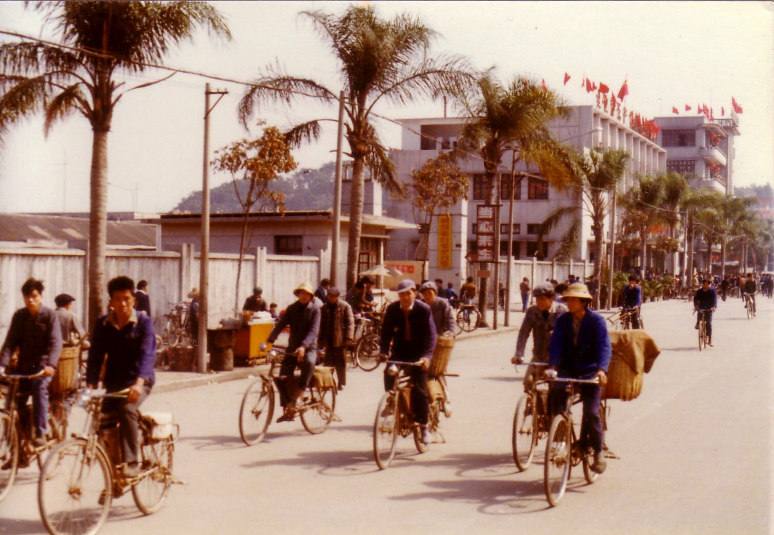 Bicycles in Shekki or Shiqi city, Zhongshan, China