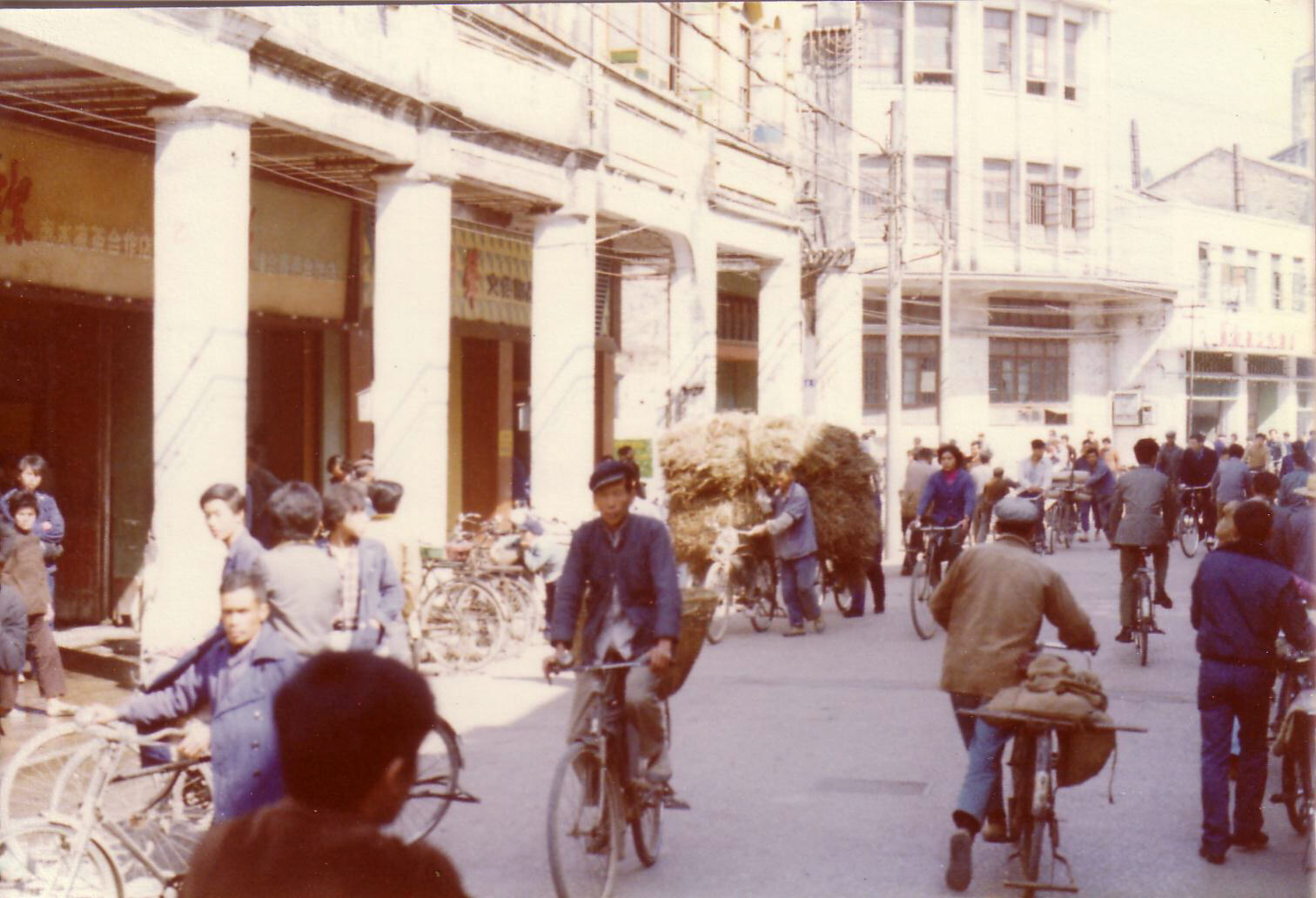 The main street in Shekki or Shiqi city, Zhongshan, China