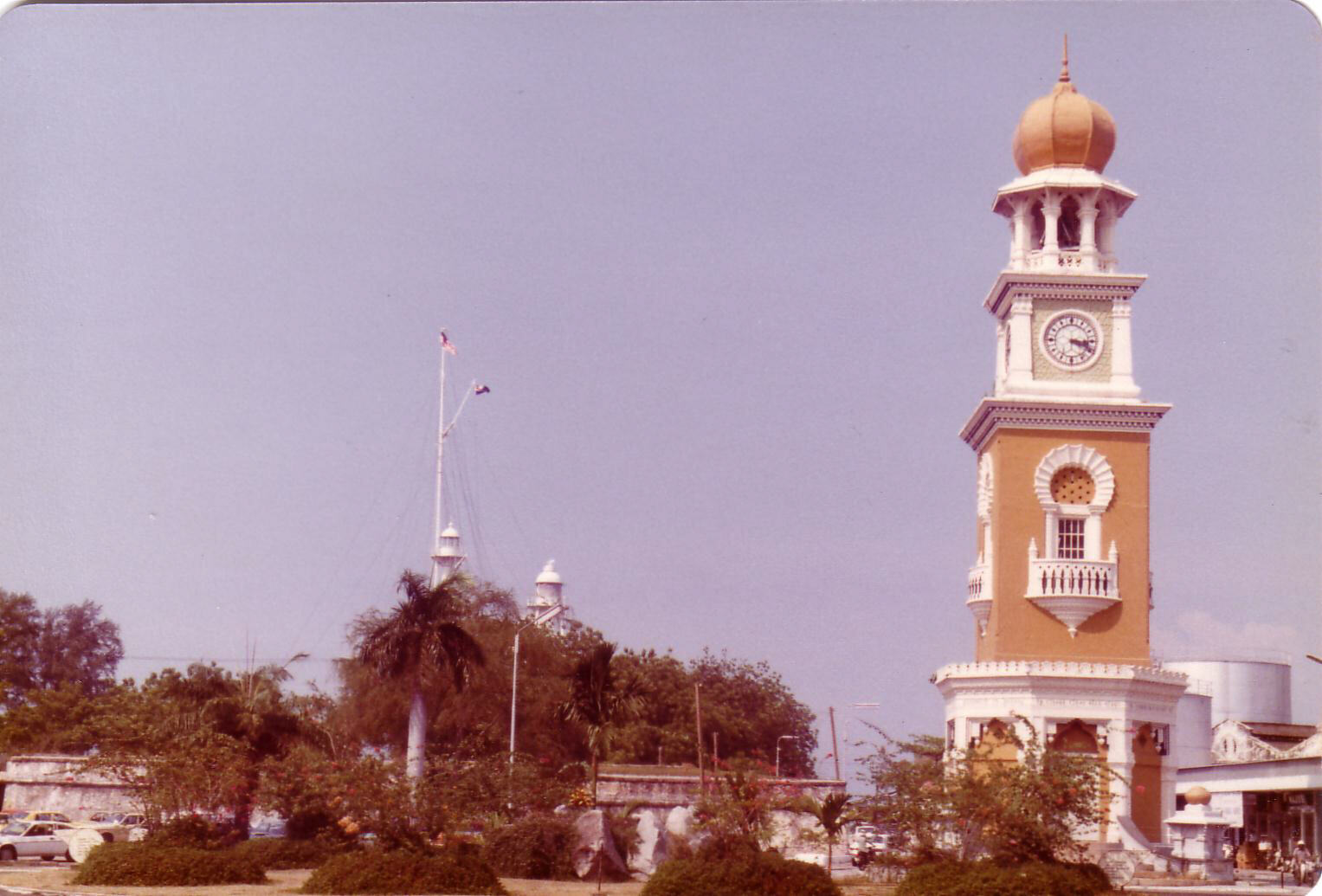 Fort Cornwallis and the Clock Tower in Penang, Malaysia