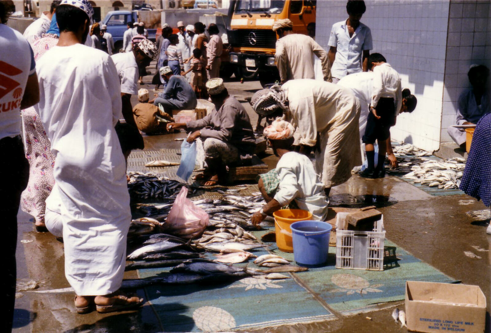 The fish market in Mutrah near Muscat, Oman