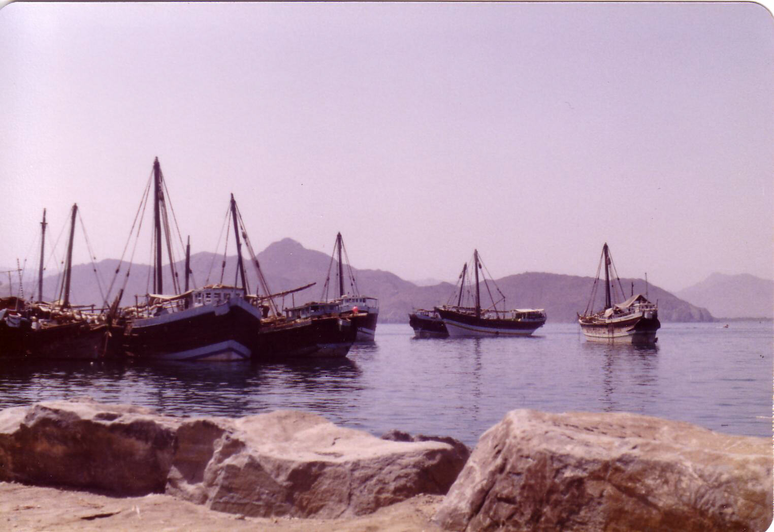 Khor Fakkan harbour, in Fujaiera Emirate, UAE