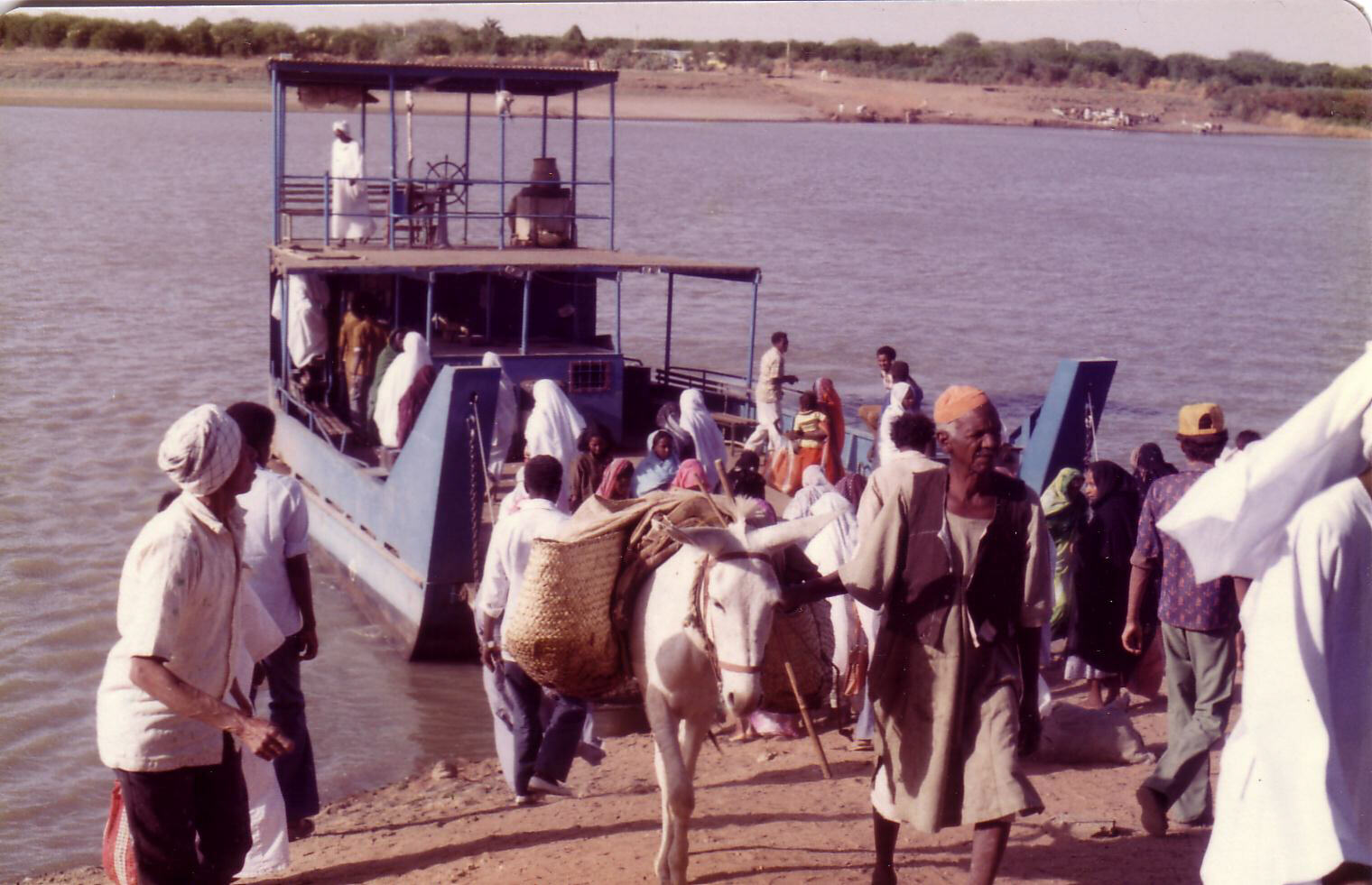 Ferry across the Blue Nile in Khartoum, Sudan