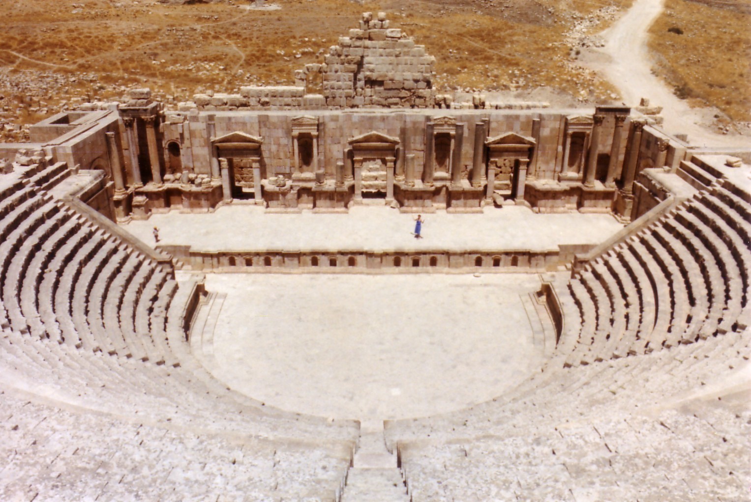 The amphitheatre in Jerash Roman ruins, Jordan