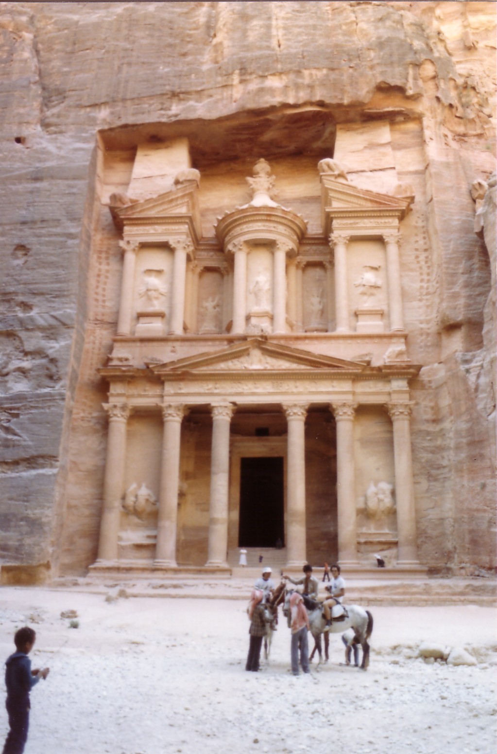 The treasury in Petra, Jordan