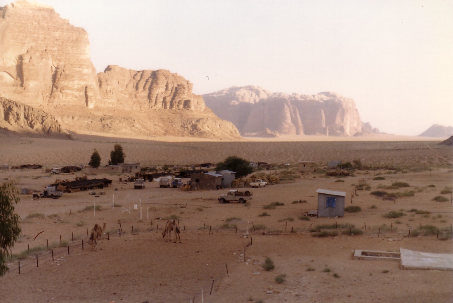 Hejaz mountains from the fort in Wadi Rum, Jordan