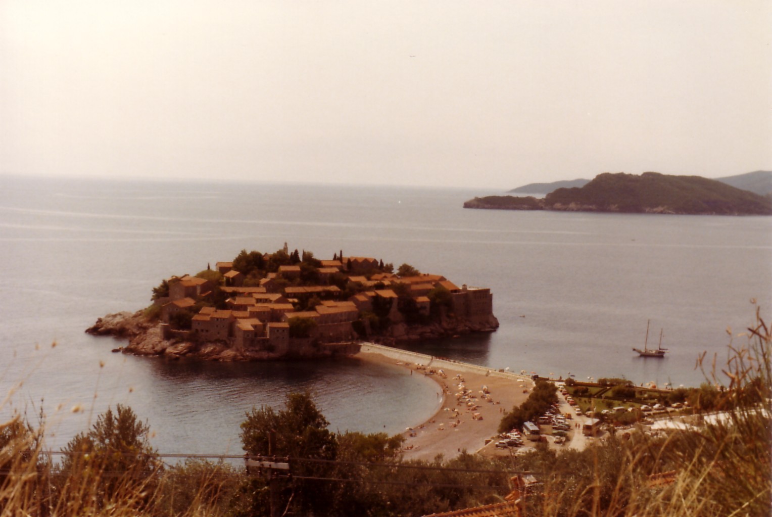 Sveti Stefan on the Adriatic coast of Yugoslavia