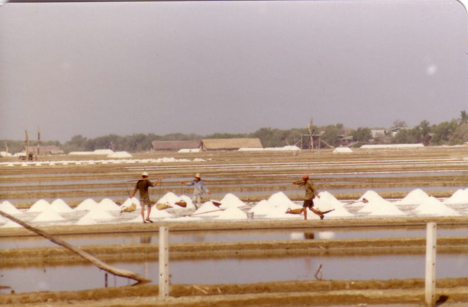 Salt pans south-west of Bangkok