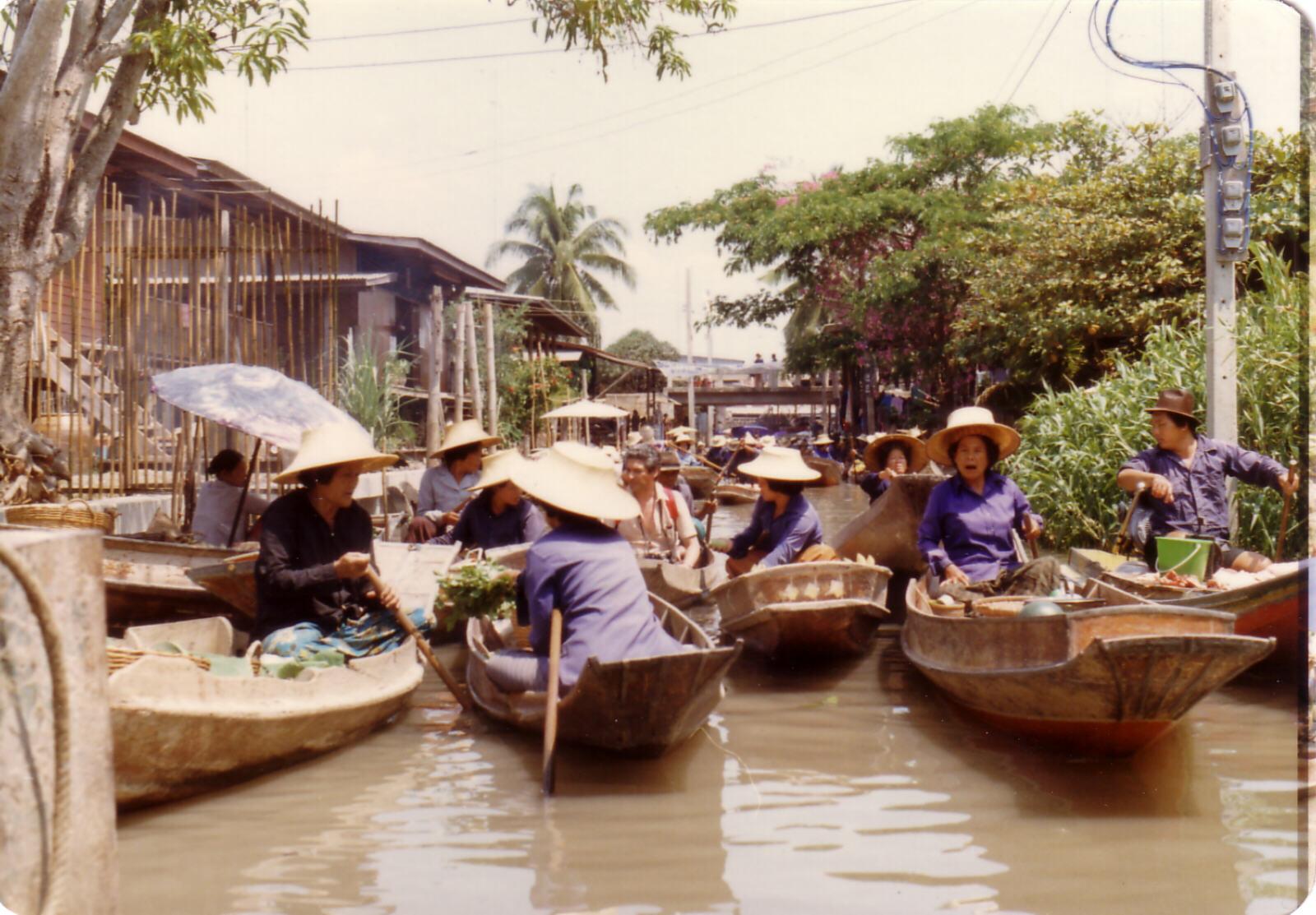 The floating market at Damnoen Saduak near Bangkok