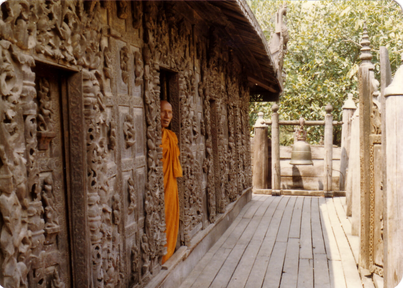 Shwenandaw wooden monastery in Mandalay, Burma