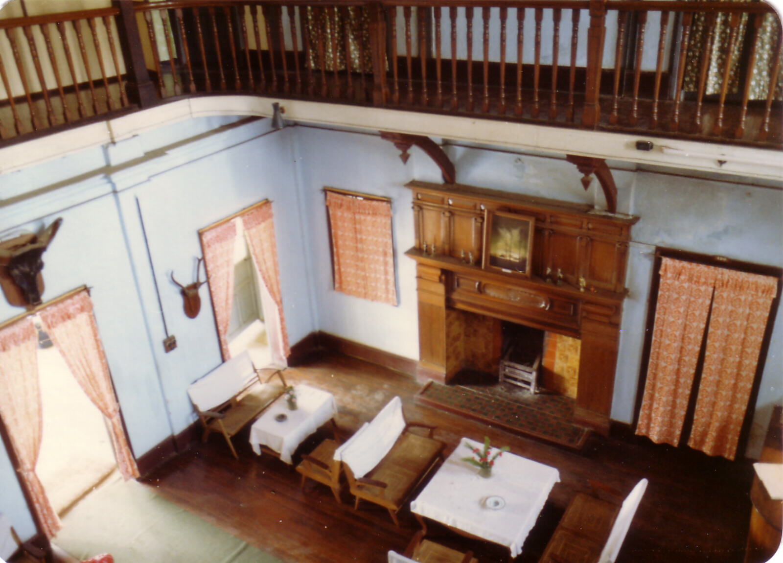 Inside Candacraig rest house in Maymyo, Burma