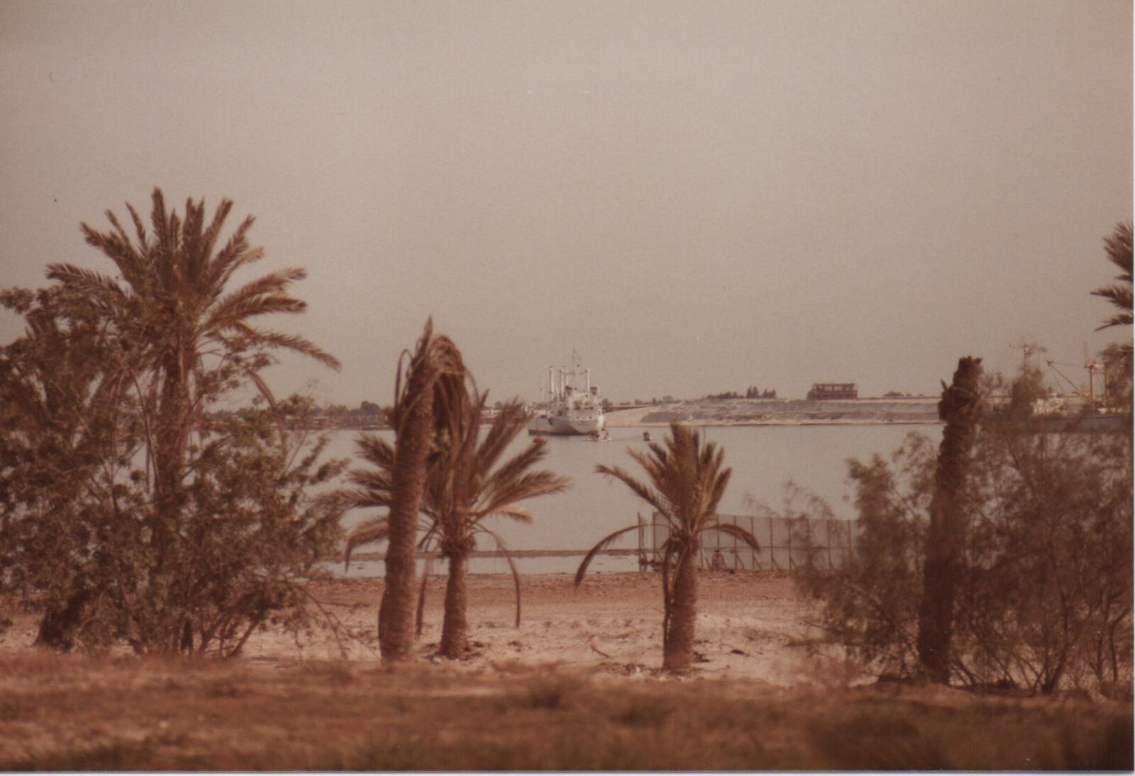 Lake Timsah, part of the Suez canal, near Ismailia, Egypt