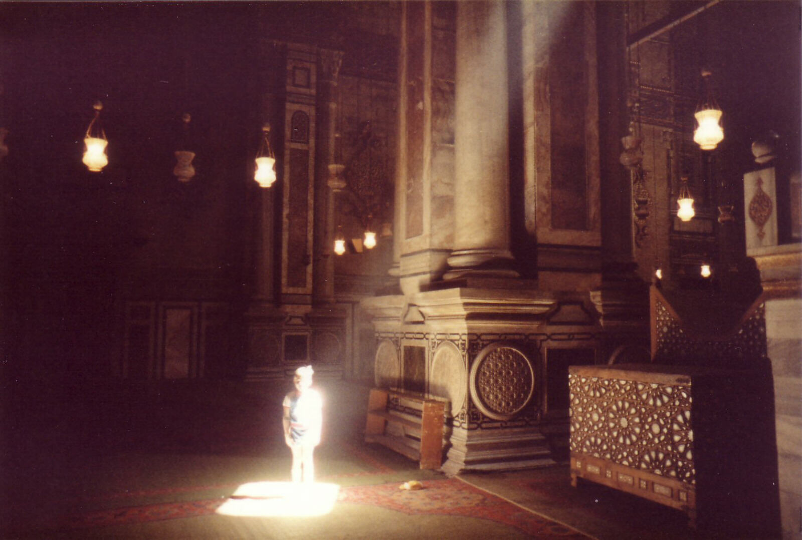 Inside the Rifai mosque in Cairo