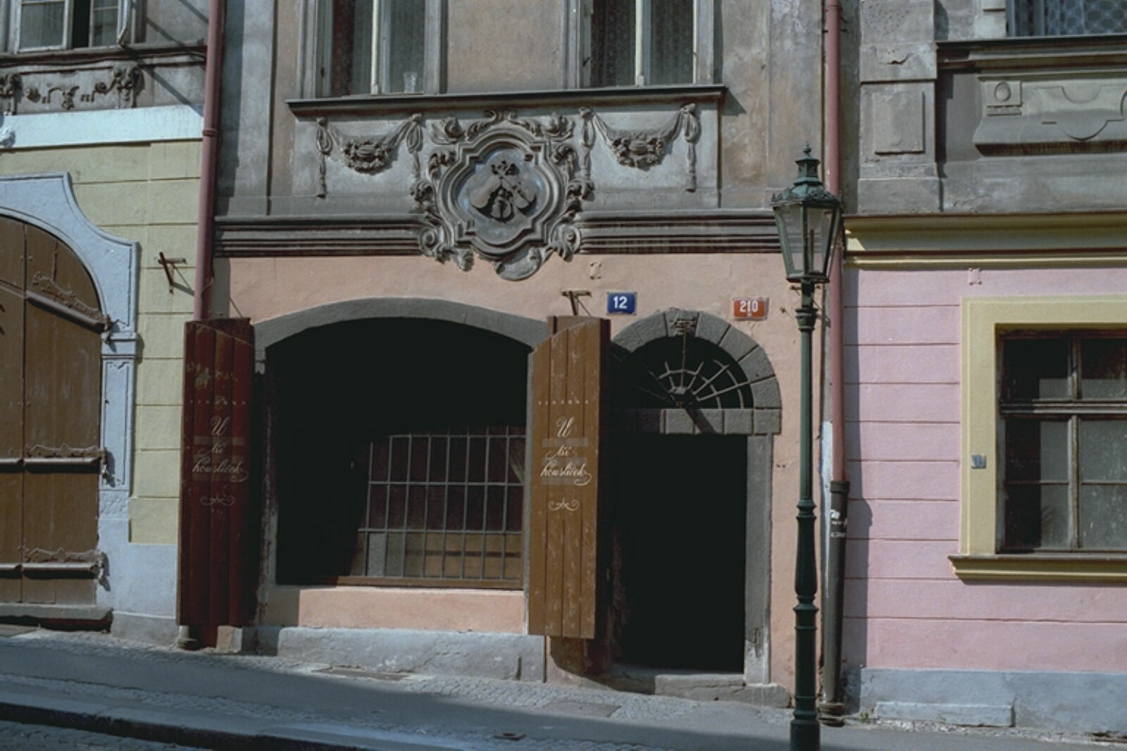 A doorway in Prague, Czechoslovakia