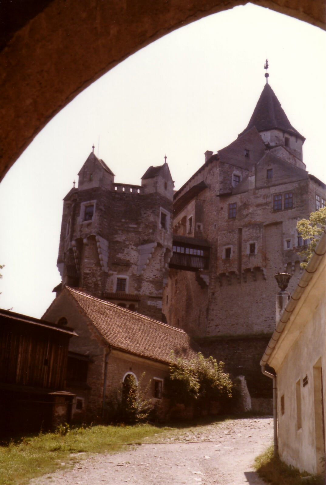 Approaching Pernstein Castle, Czechoslovakia