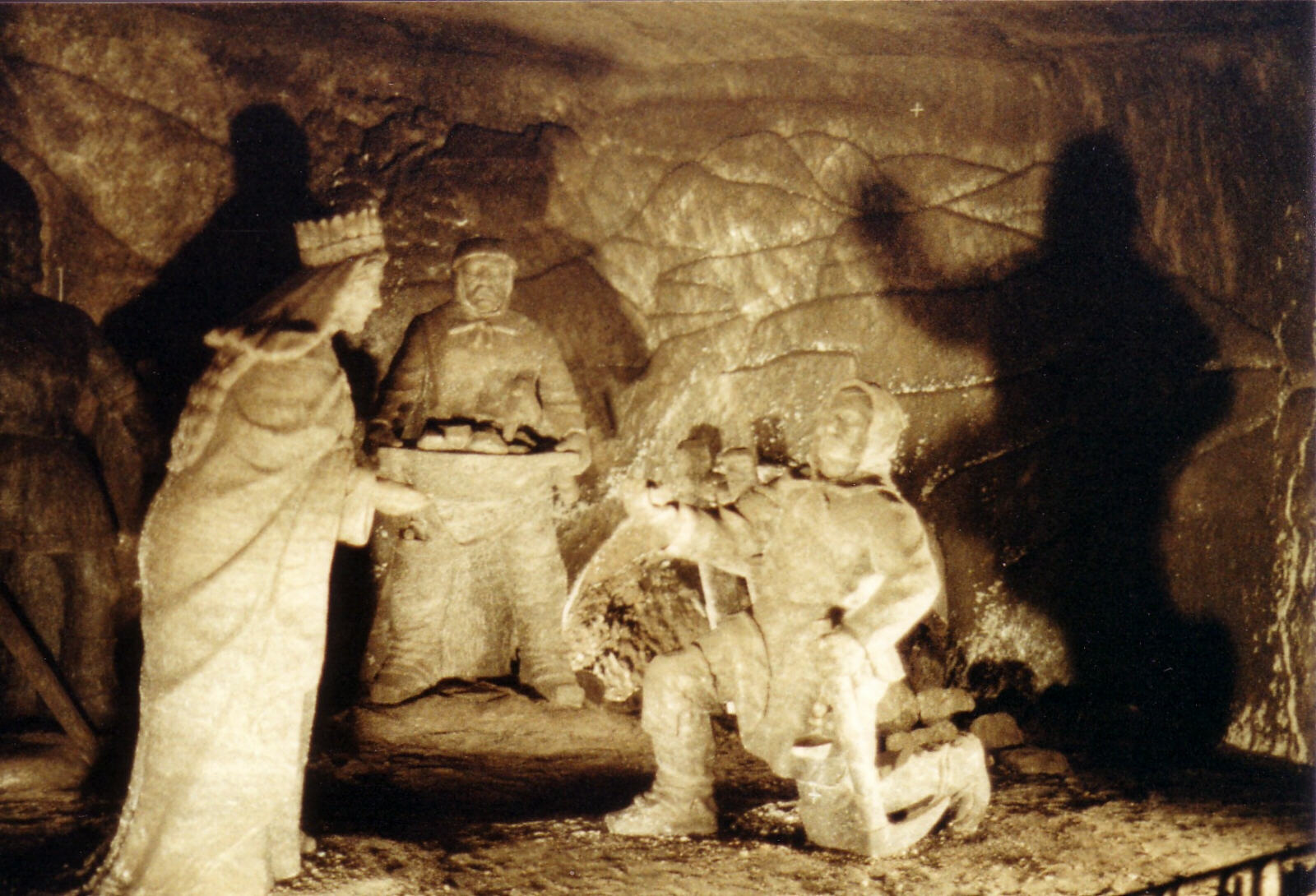 In the salt mines near Krakow, Poland