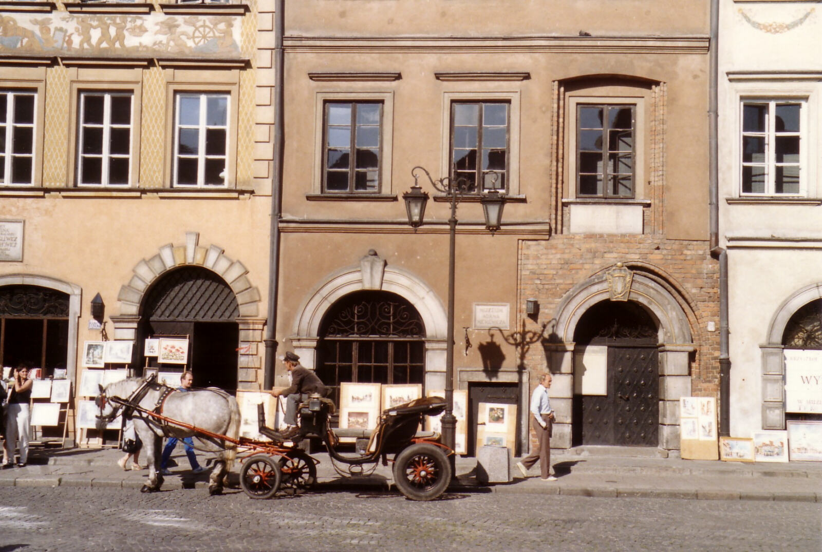 In the Market Square in the old town of Warsaw, Poland