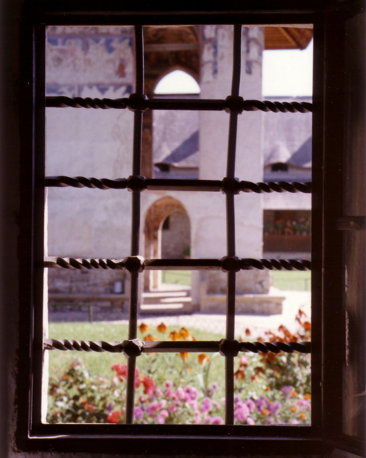 The painted monastery at Moldovita in Bucovina, Romania