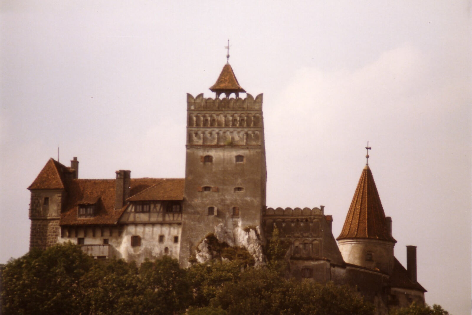 Bran castle guarding the route into Transylvania, Romania