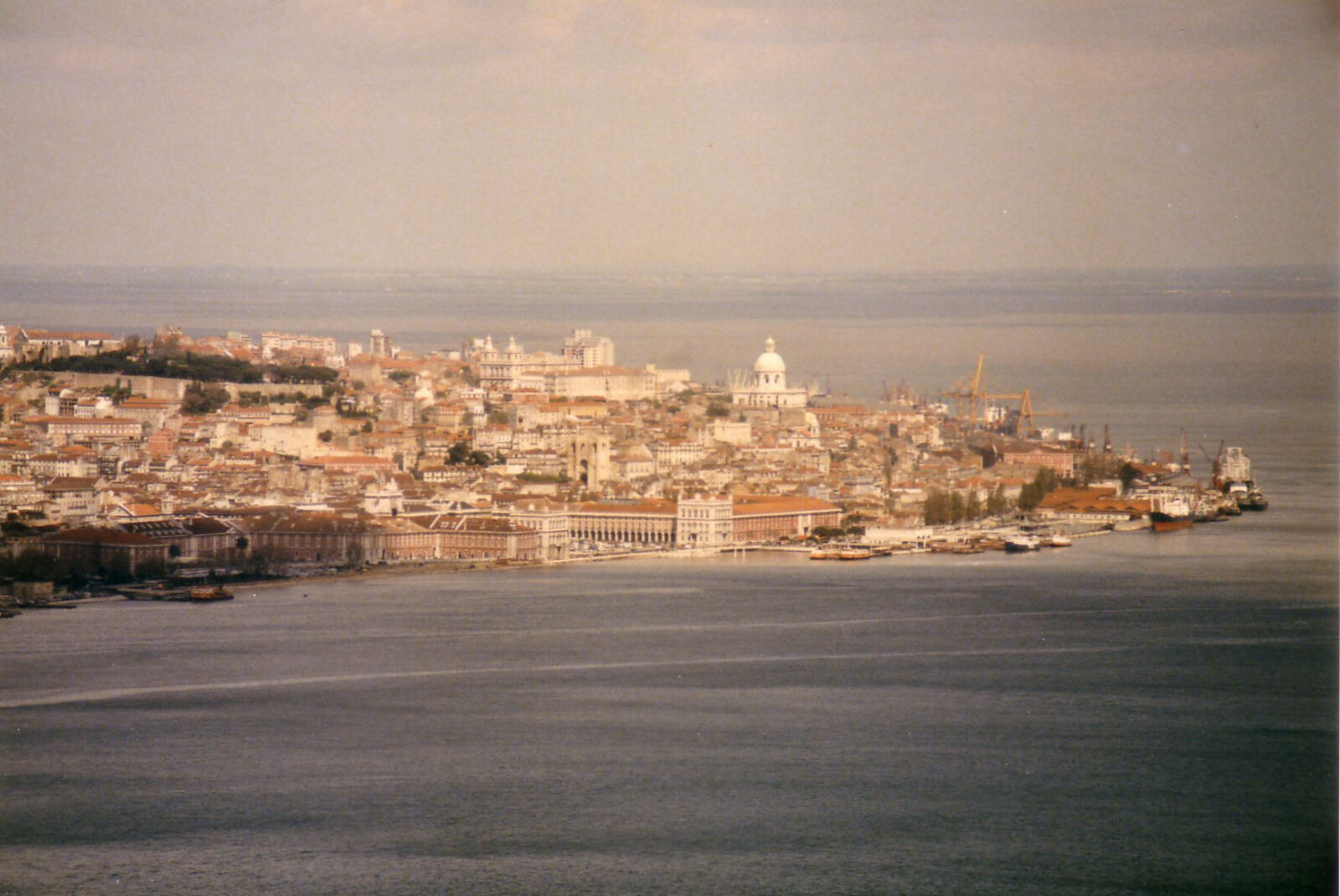 The city of Lisbon seen from Cristo Rei