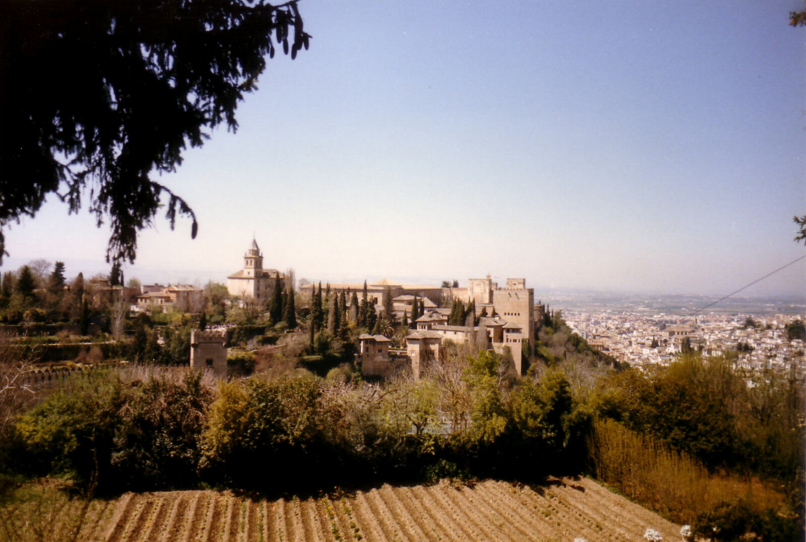 The Alhambra seen from the Generalife, Granada, Spain