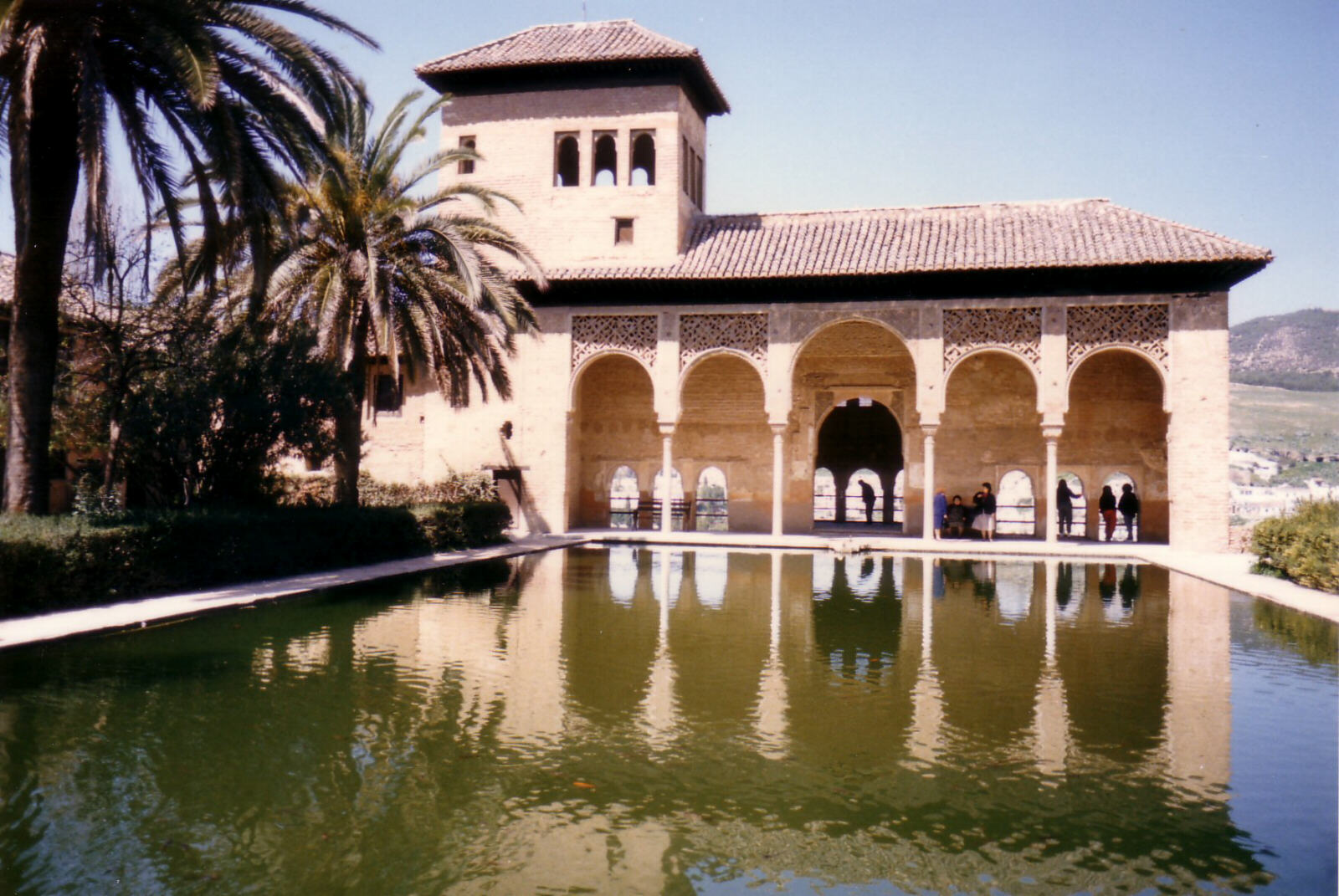 The Partal Palace in the Alhambra in Granada, Spain