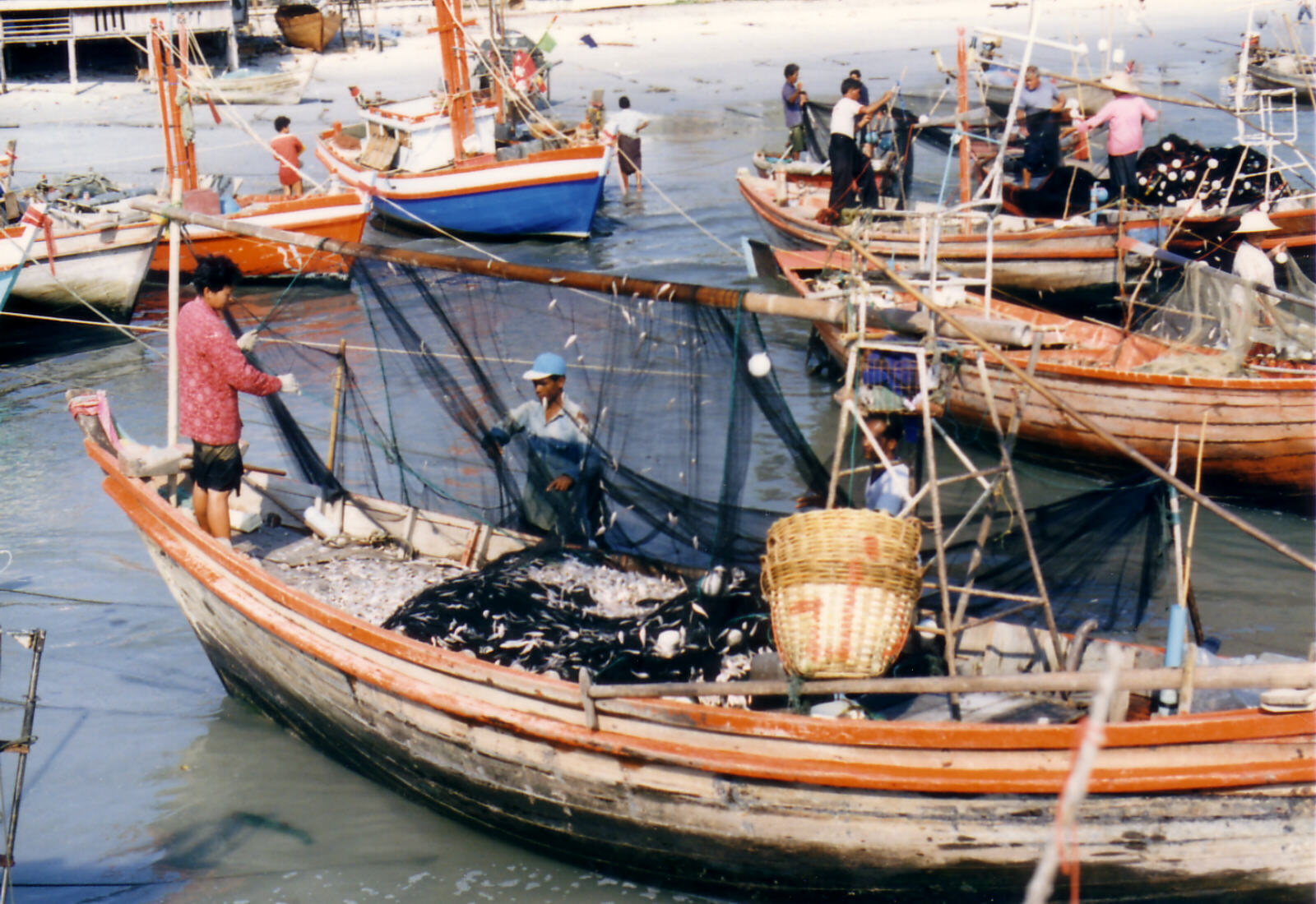 The fishing harbour at Hua Hin, Thailand