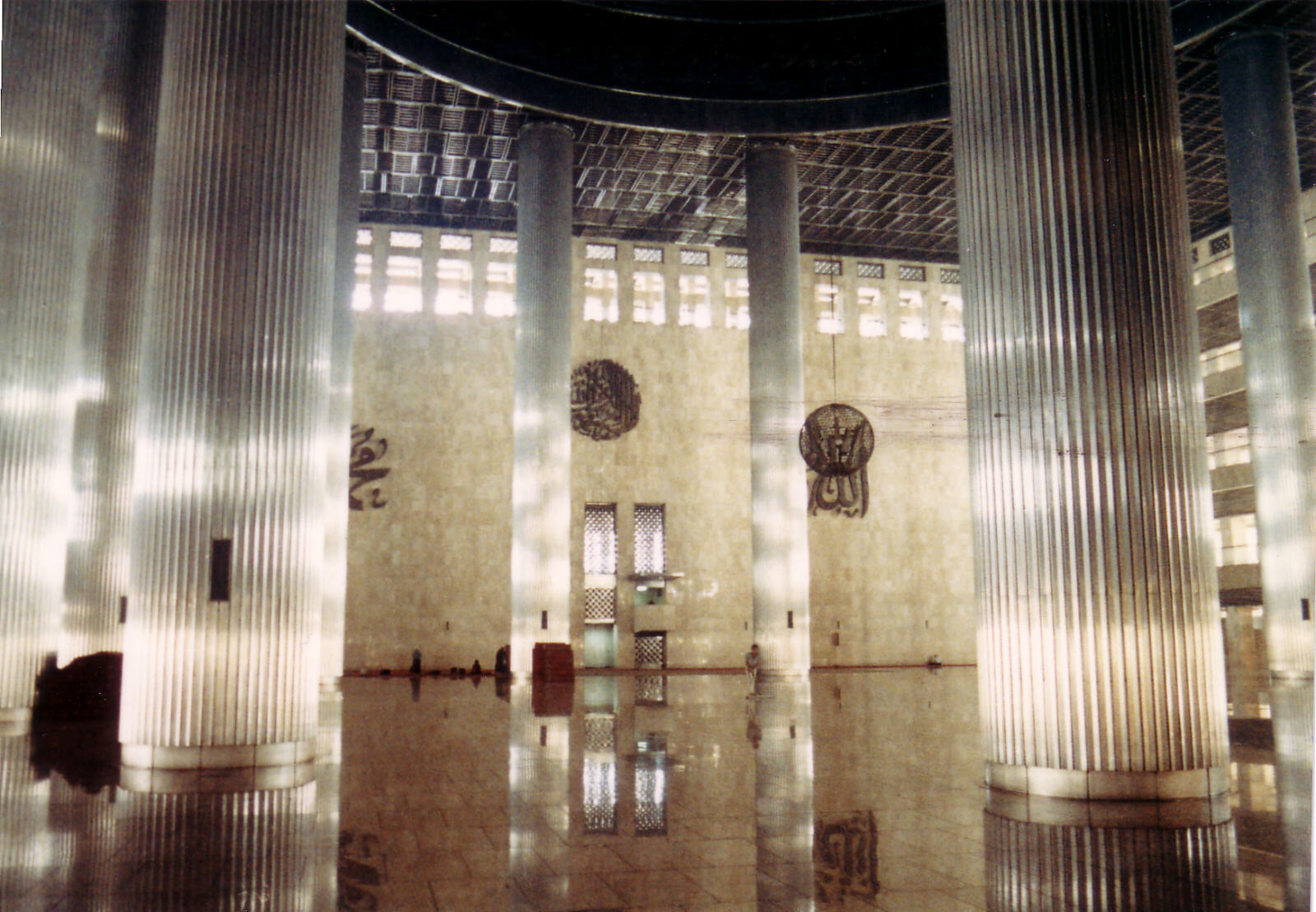 Inside the main mosque in Jakarta, Indonesia