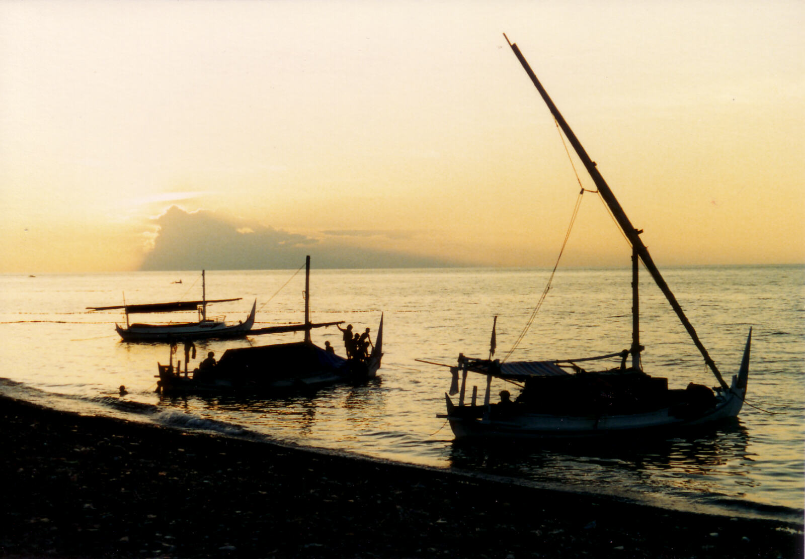 Evening at Singaraja harbour on the north coast of Bali