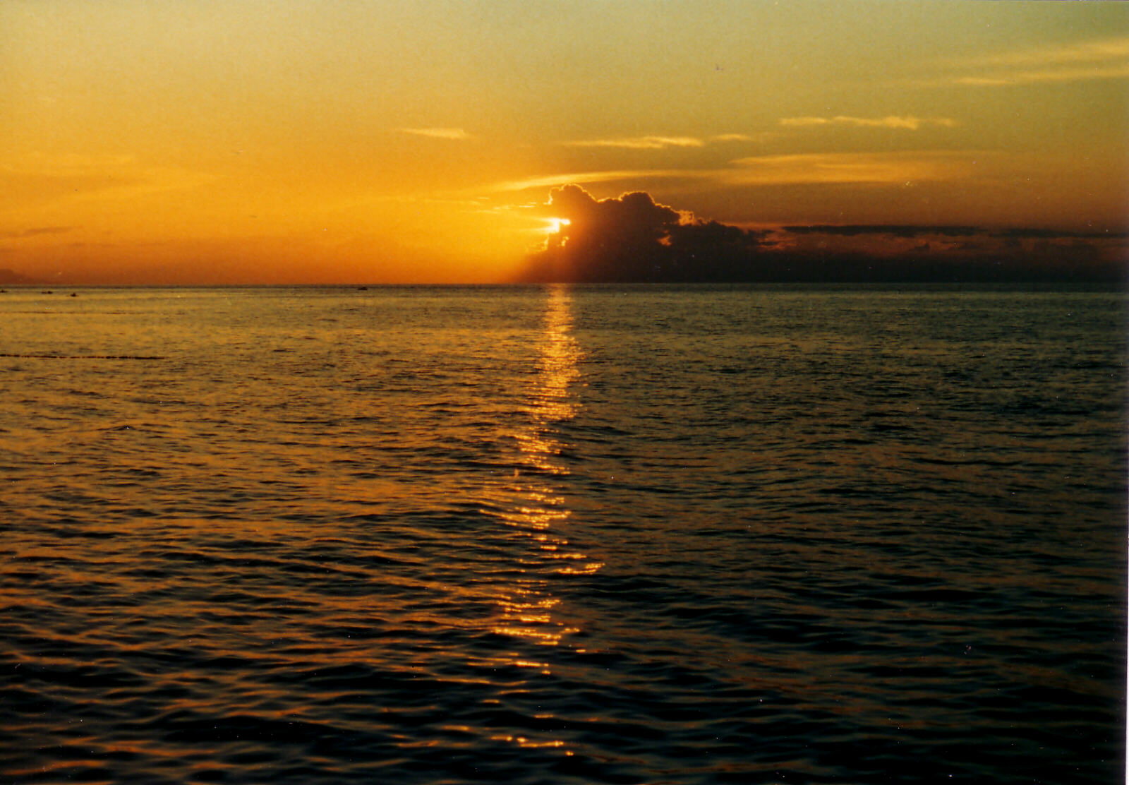 Sunset at Singaraja harbour on the north coast of Bali