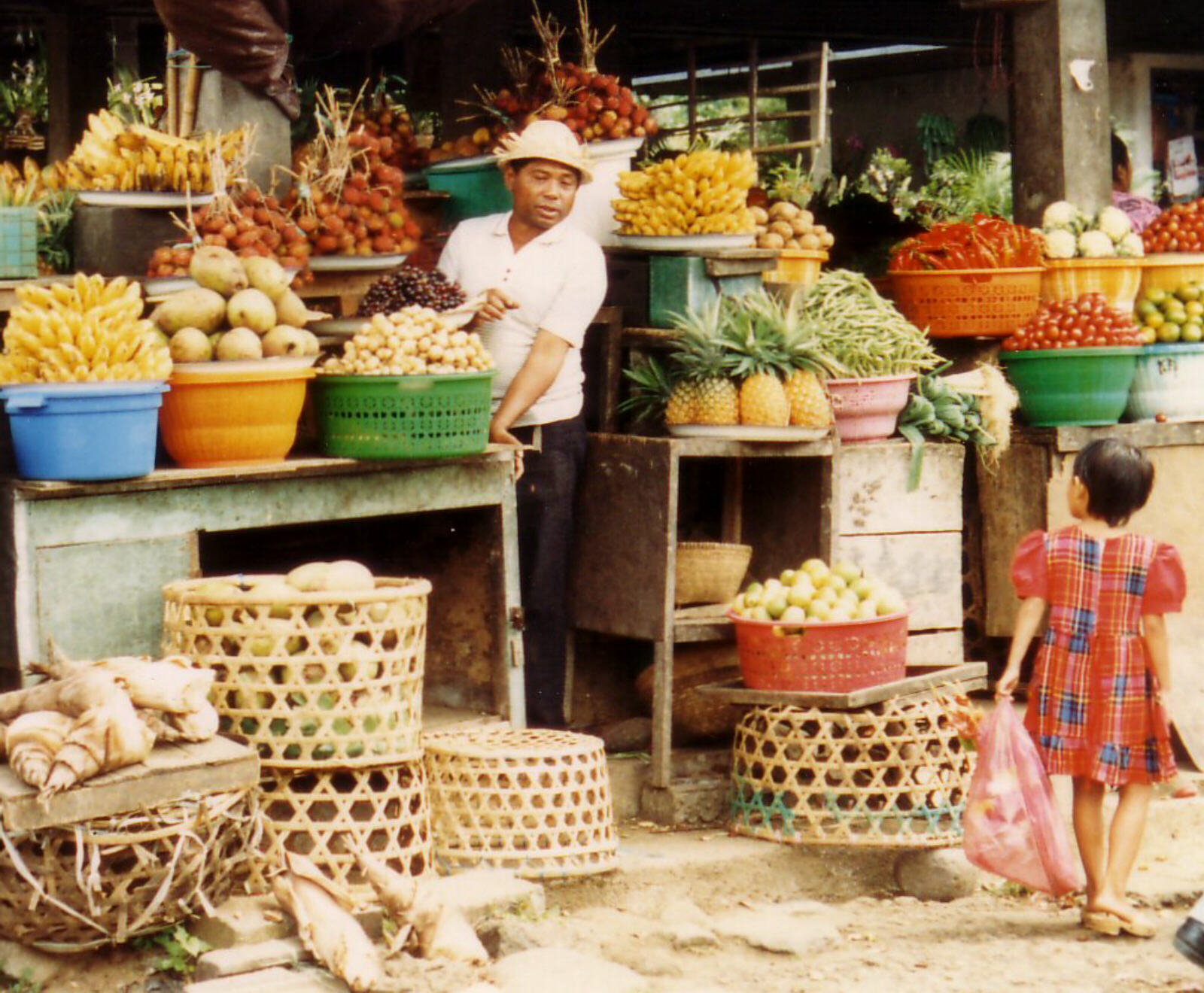 The market at Candi Kuning at Lake Bratan in Bali, Indonesia