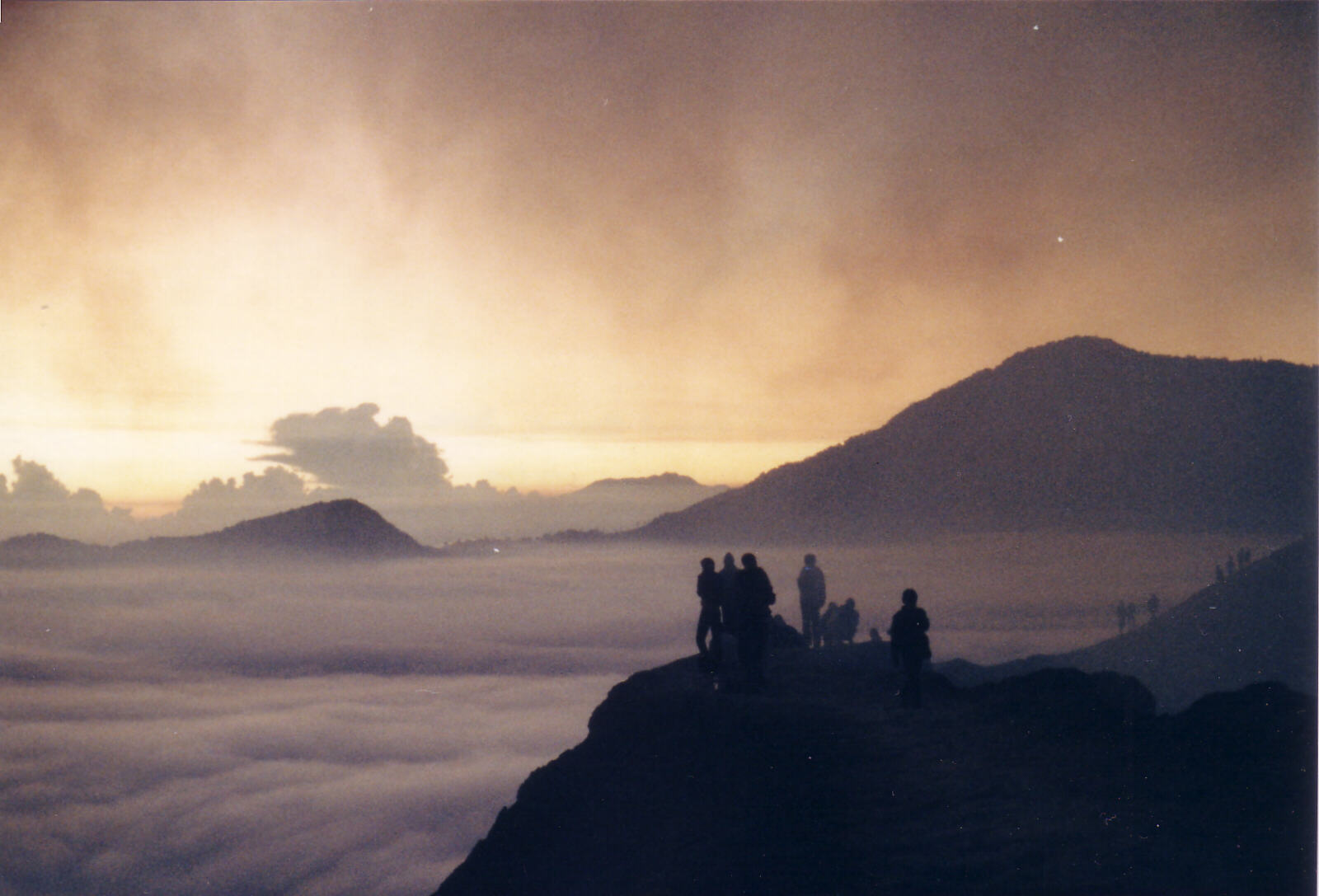 Sunrise on the summit of Mount Bromo, Java, Indonesia