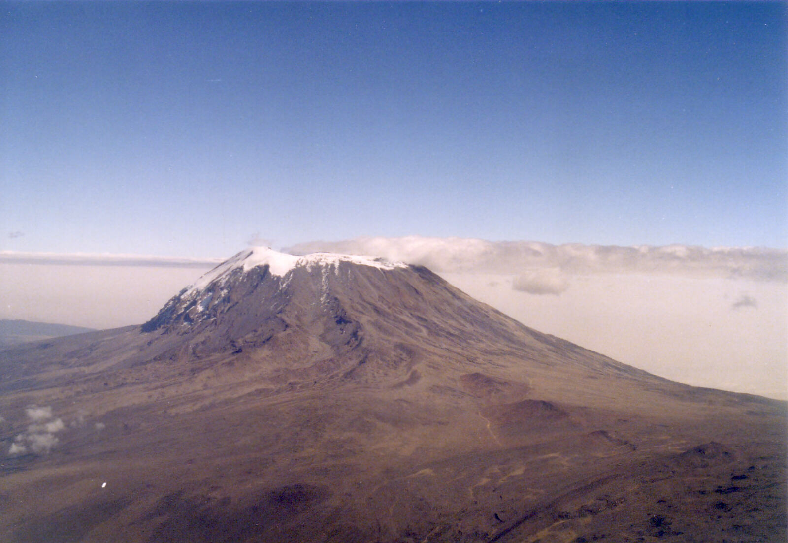 Mount Kilimanjaro from the aeroplane
