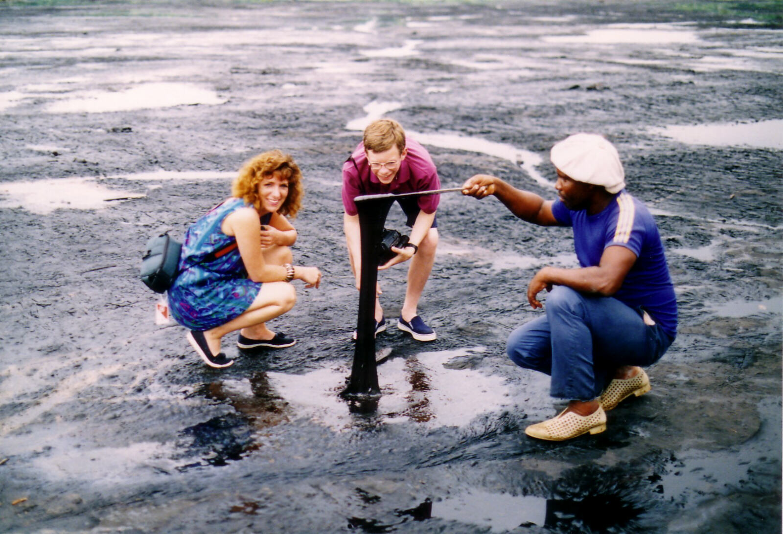 The pitch lake at La Brea, Trinidad