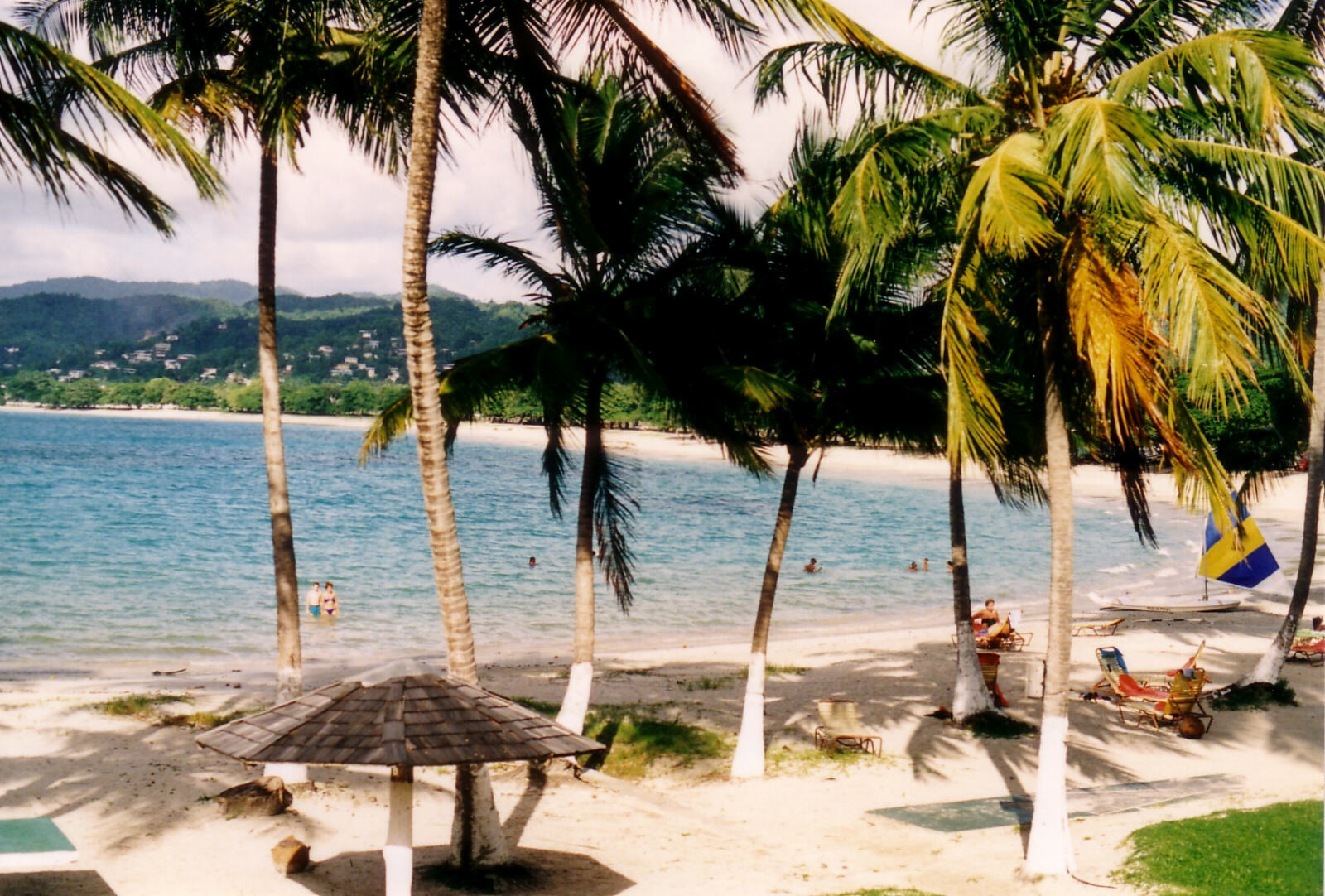 Vigie Beach at St Lucia in the Caribbean