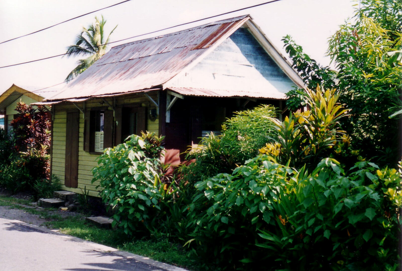 A house in Roseau, Dominica, in the Caribbean