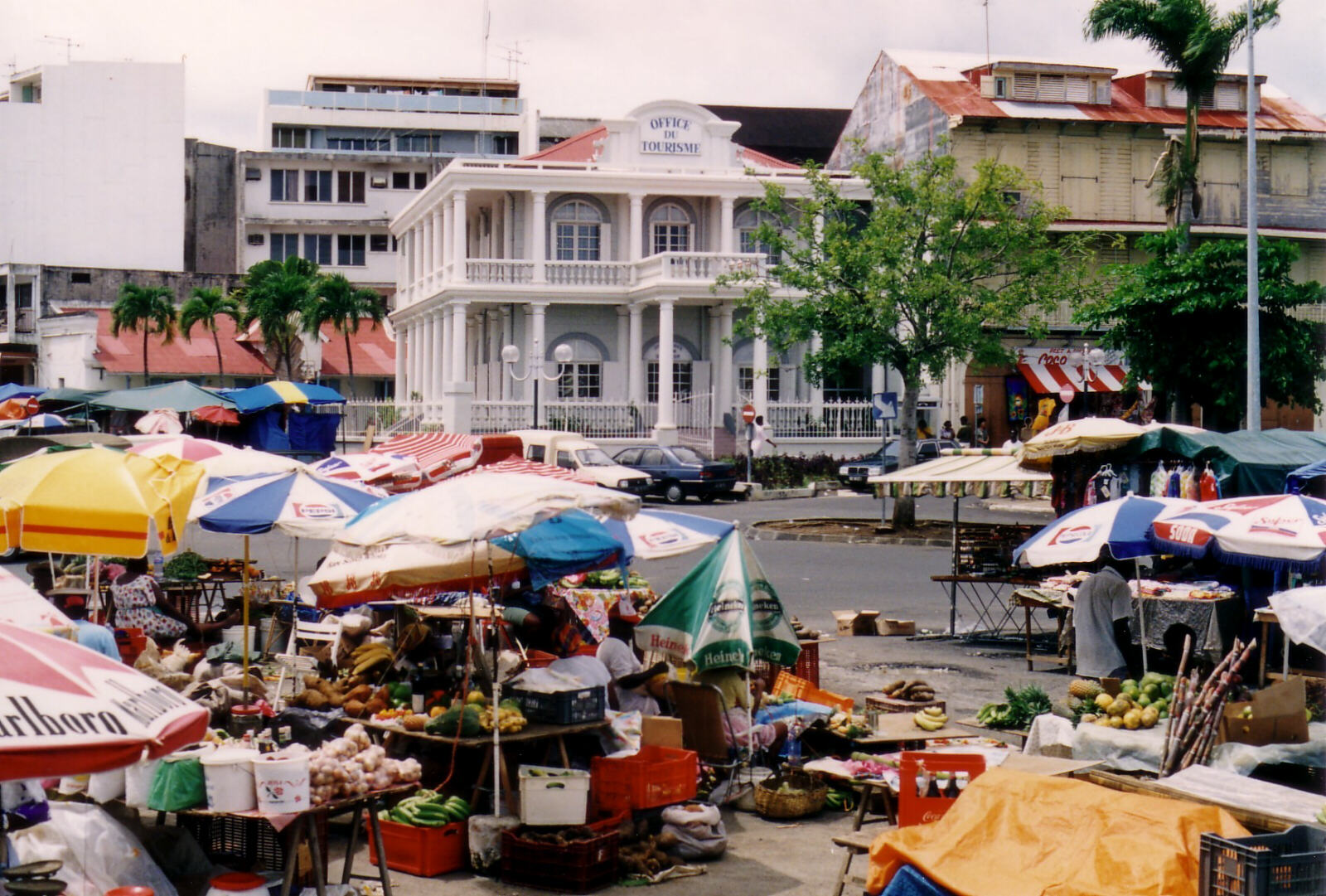 The market in Basse-Terre, Guadeloupe, Caribbean