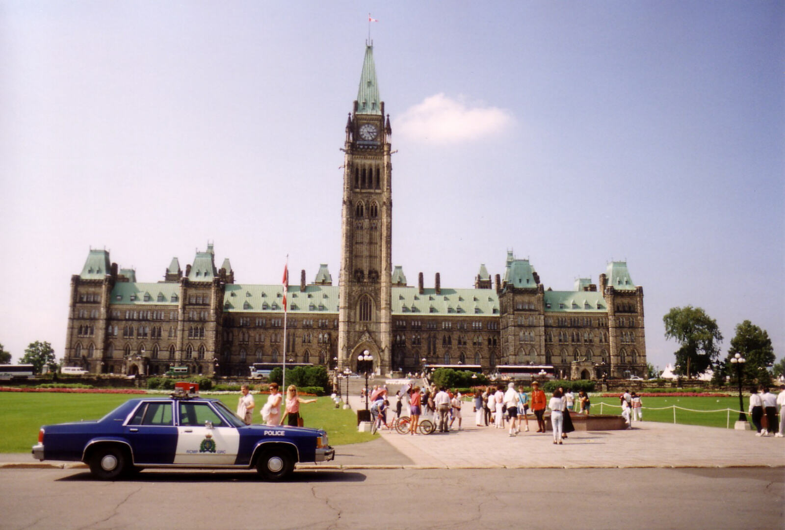 The Parliament building in Ottawa, Canada