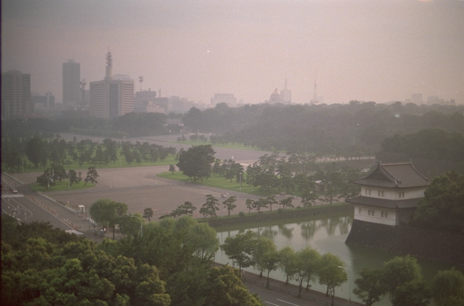 The Imperial Palace from the Grand Palace hotel, Tokyo