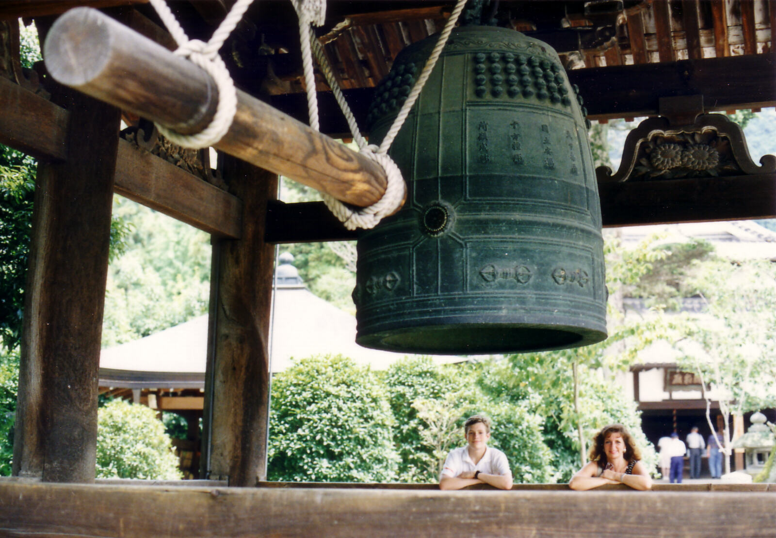 The great bell in Kiyomizu temple in Kyoto, Japan