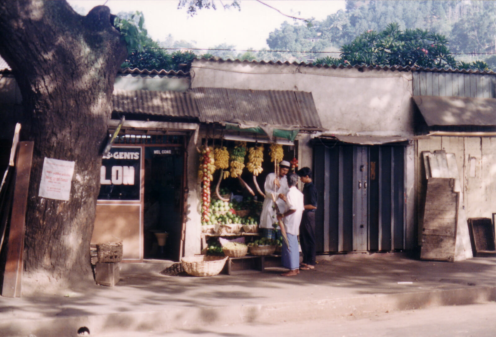 A greengrocers shop in Station Road, Kandy, Sri Lanka