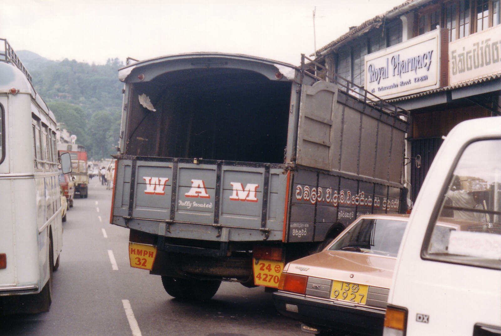 Fully insured? An optimistic lorry in Kandy, Sri Lanka