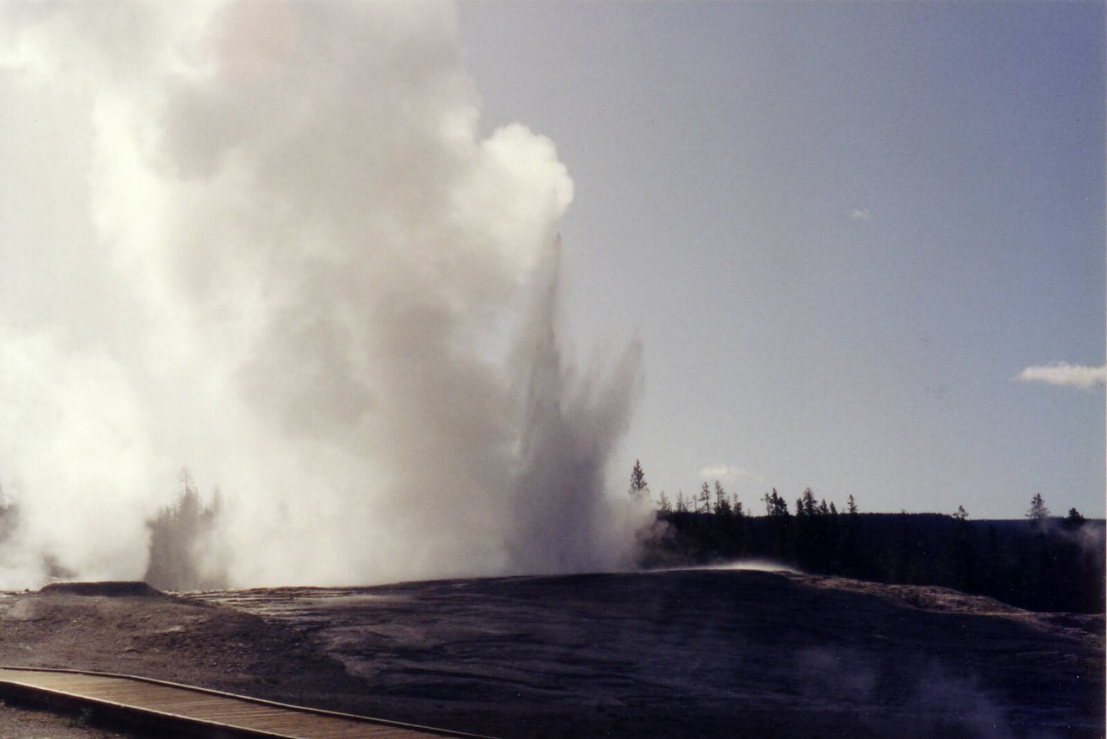 A geyser near Old Faithful in Yellowstone Park, USA