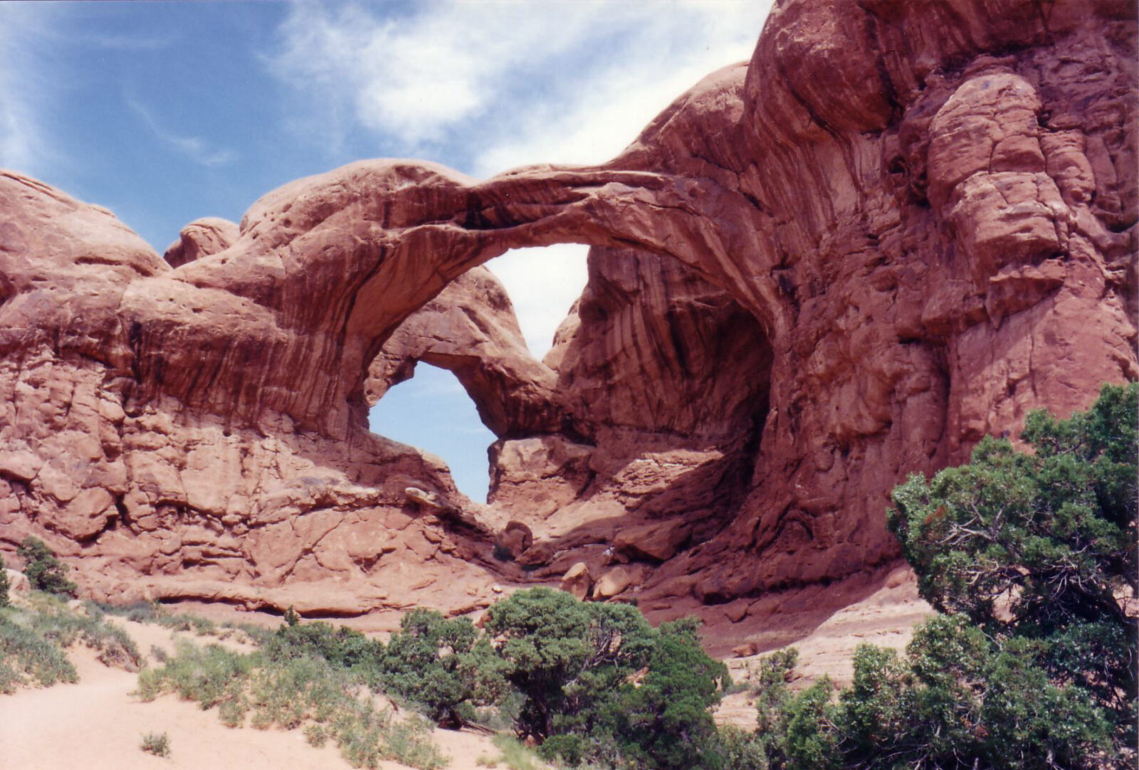 The Double Arch in Arches National Park, Utah, USA