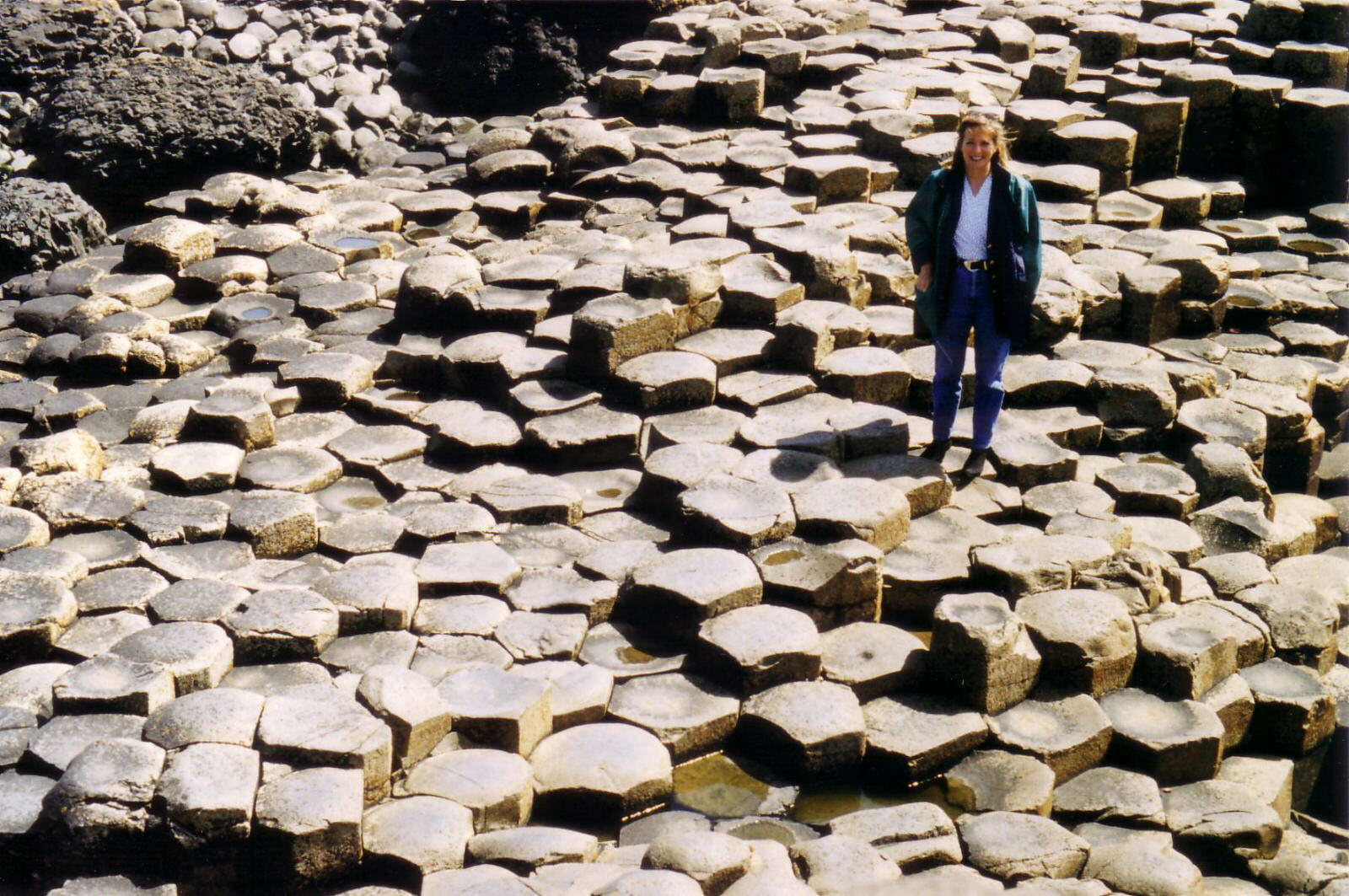 On the Giant's Causeway in County Antrim, Ireland