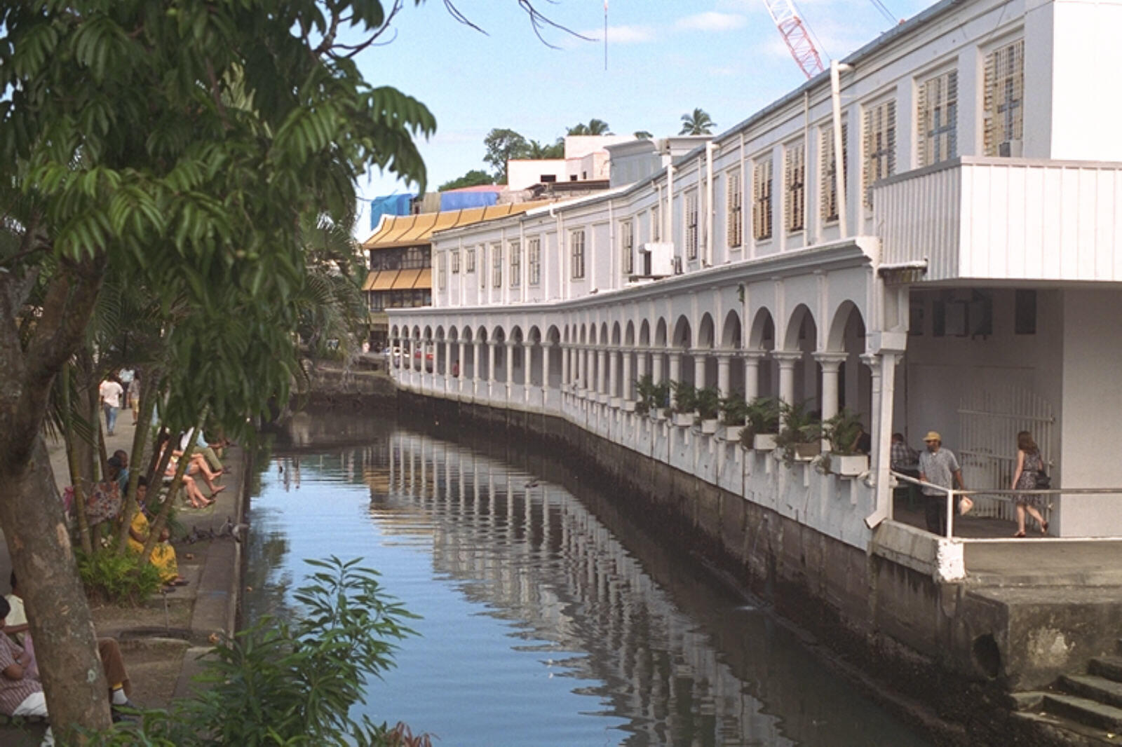 Hedstrom Store by the creek in Suva, Fiji