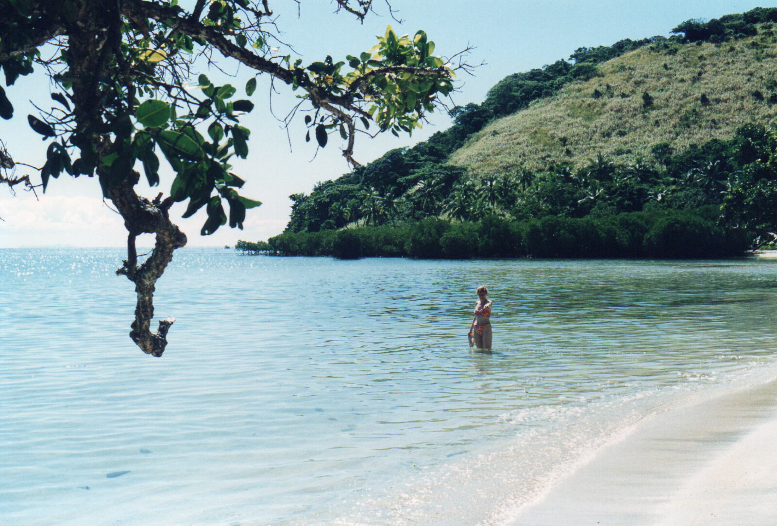 On a desert island near Wananavu Resort, Fiji