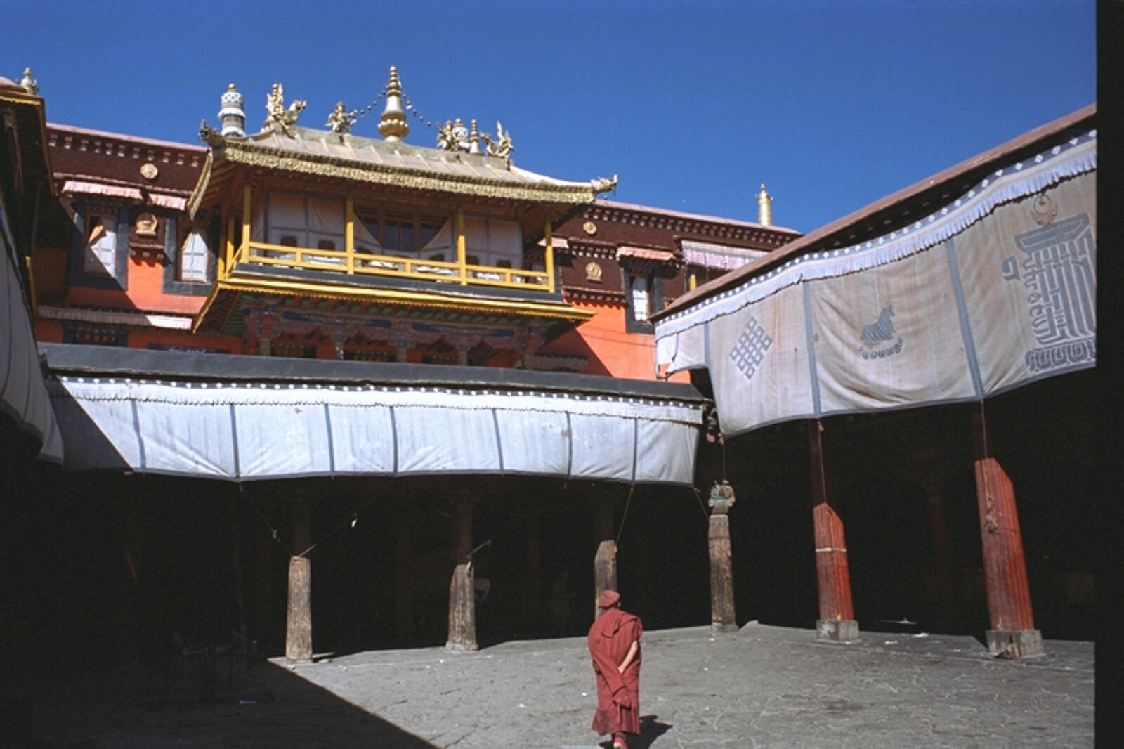 The Assembly Hall in the Jokhang in Lhasa Tibet