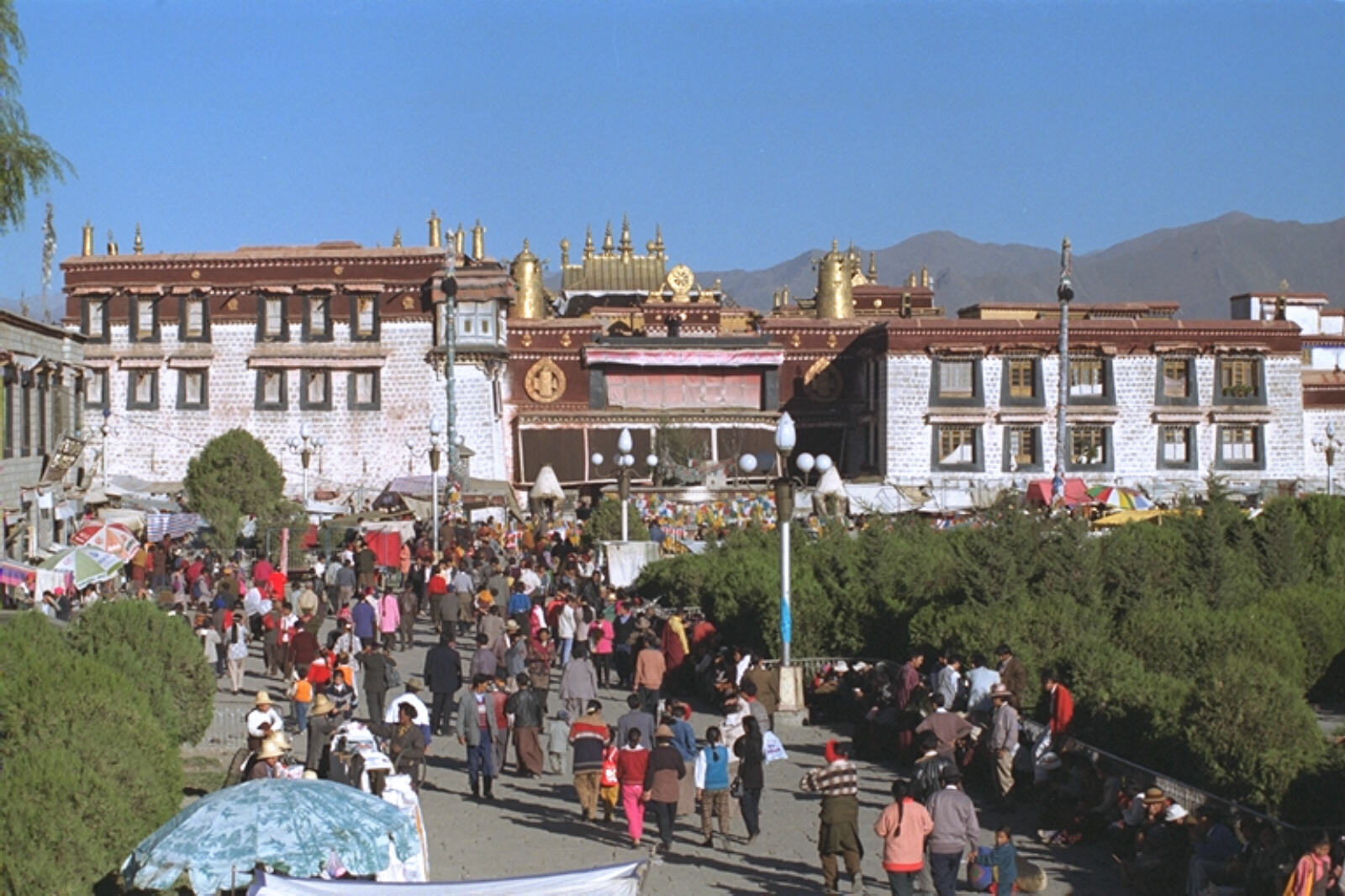 Barkhor Square and the Jokhang in Lhasa Tibet