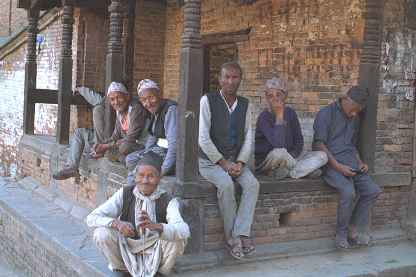 Nepalese folk in Bhaktapur