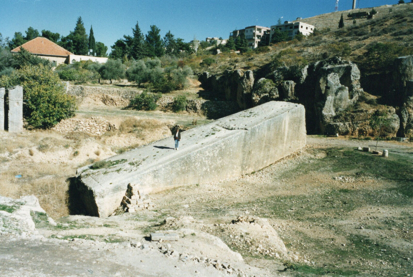 The biggest stone at the quarry near Baalbeck, Lebanon